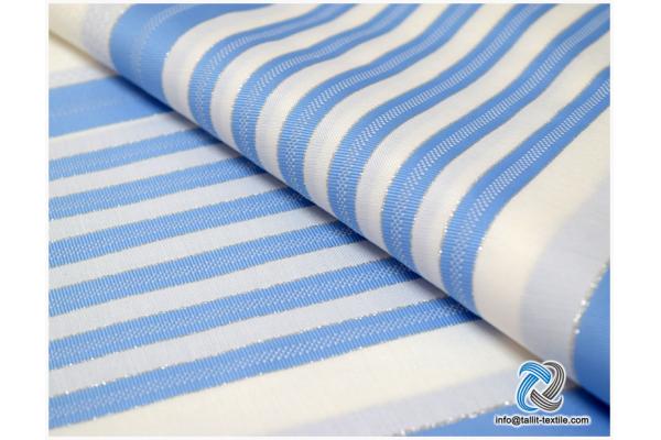 Nonslip Tallit Acrylic Prayer Shawls  in sky blue stripes