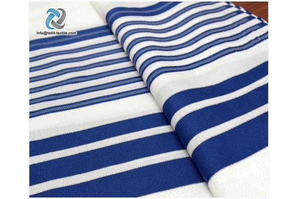 Nonslip Tallit Acrylic Prayer Shawls  in blue stripes​